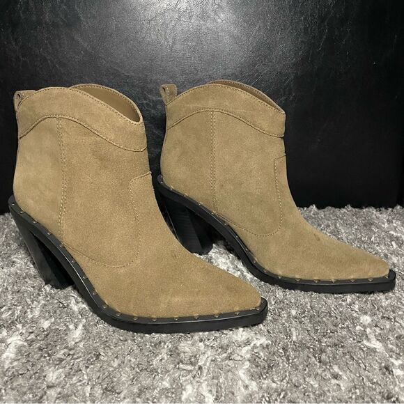 NIB Rebecca Minkoff Nanine Suede Western Boots - Picture 5 of 11